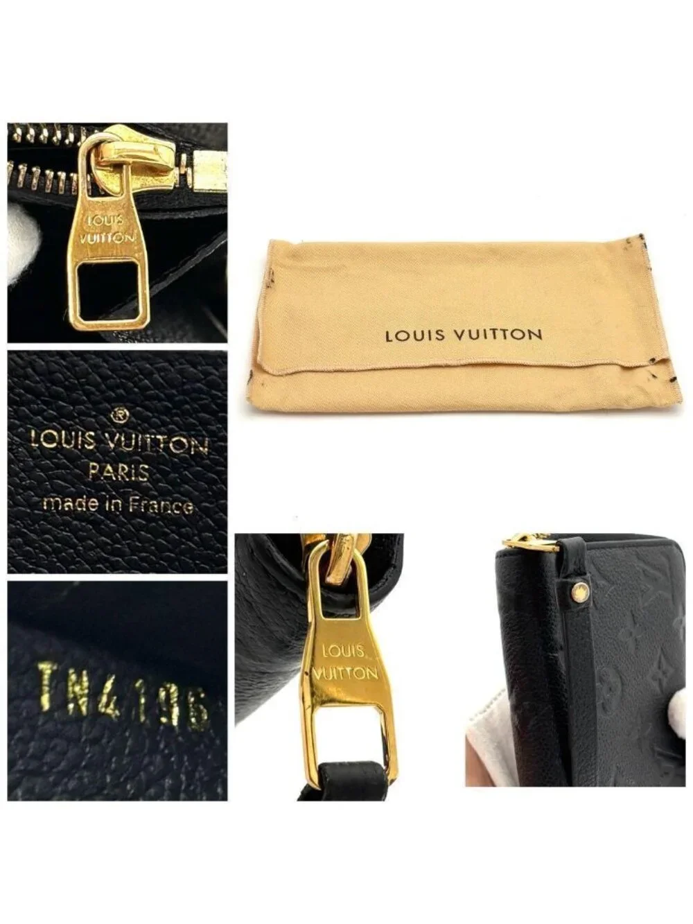 Louis Vuitton Wallet Zippy Monogram Black